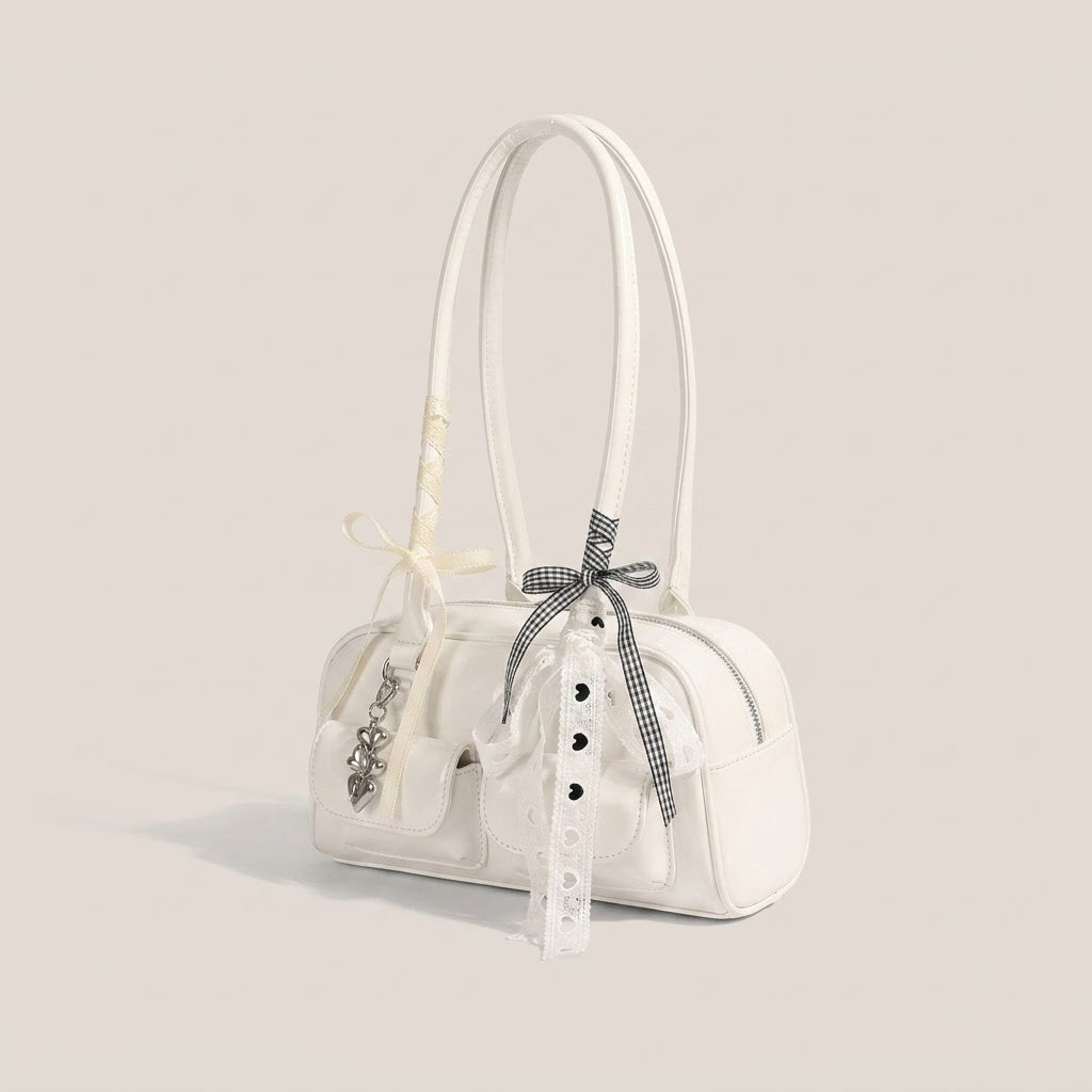 Bolso de Mano Pequeño de Mujer con Pañuelo