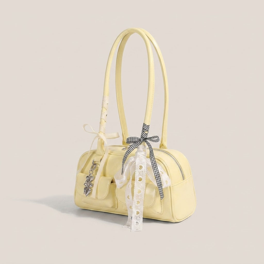 Bolso de Mano Pequeño de Mujer con Pañuelo