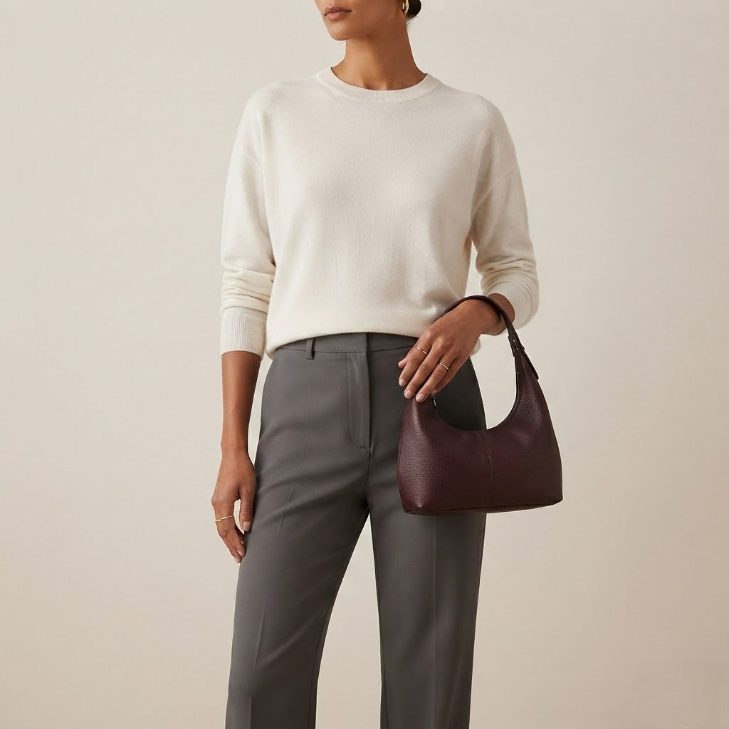 Bolso de Mano Dumpling Pequeño de Mujer