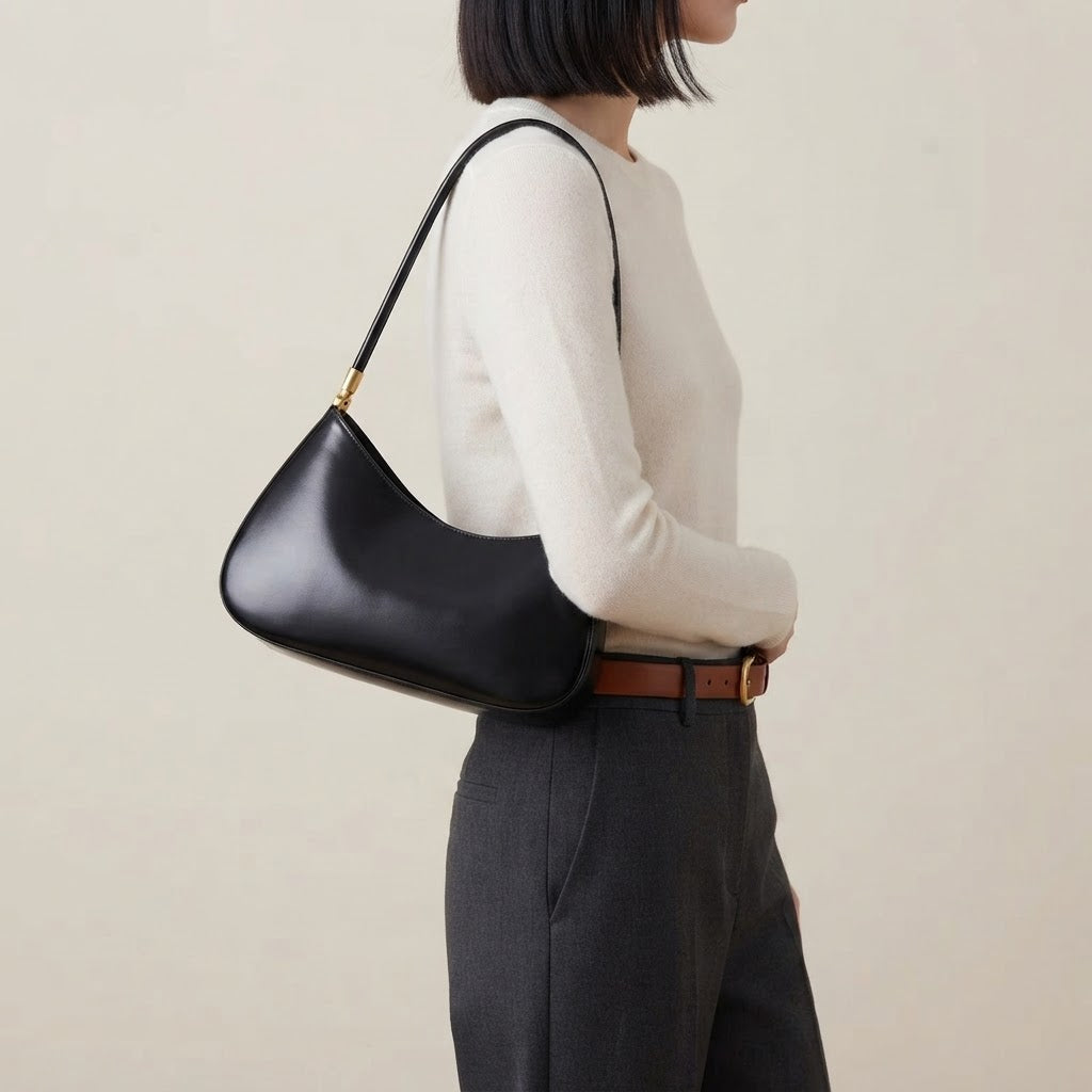 Bolso de Mano Pequeño de Mujer para Fiestas, Eventos y Salir, con Asa de Cadena en Polipiel