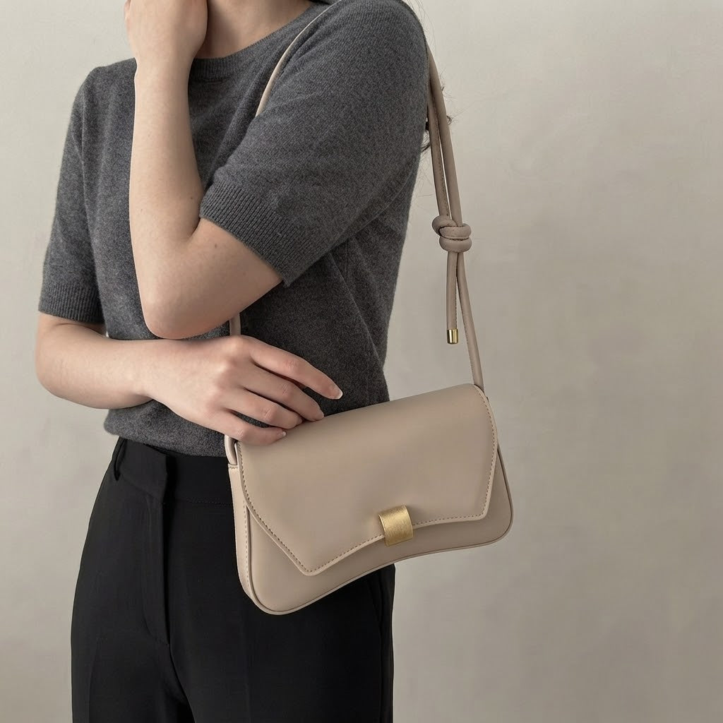 Bolso de Hombro Pequeño de Mujer Texturizado