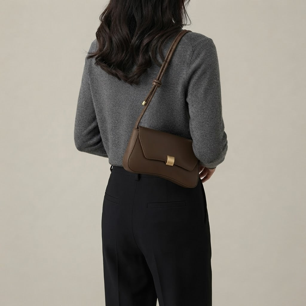 Bolso de Hombro Pequeño de Mujer Texturizado