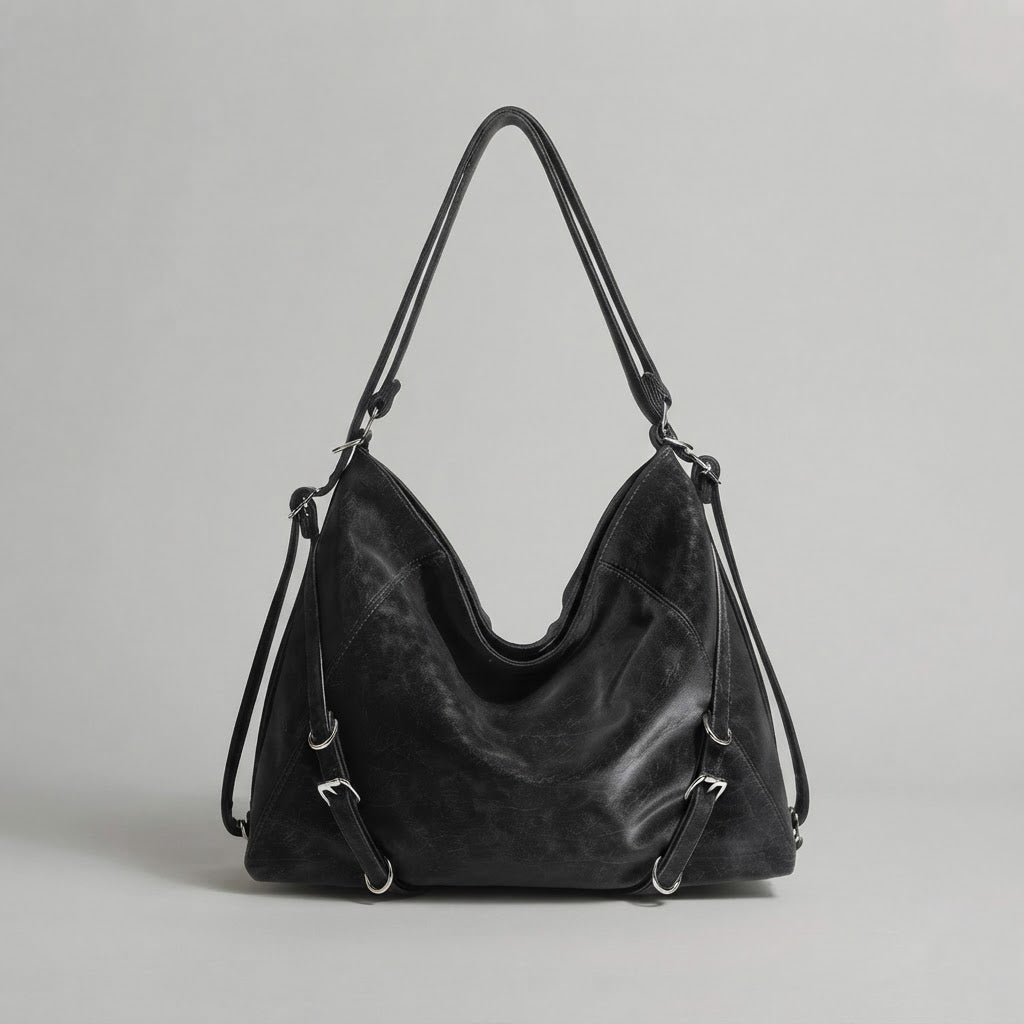 Bolso Tote de Hombro Grande de Mujer para el Trabajo, el Día a Día y la Ciudad, Estilo Retro en Polipiel
