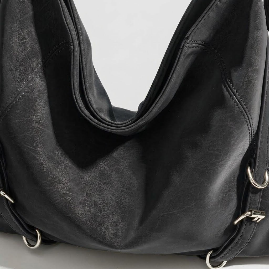 Bolso Tote de Hombro Grande de Mujer para el Trabajo, el Día a Día y la Ciudad, Estilo Retro en Polipiel