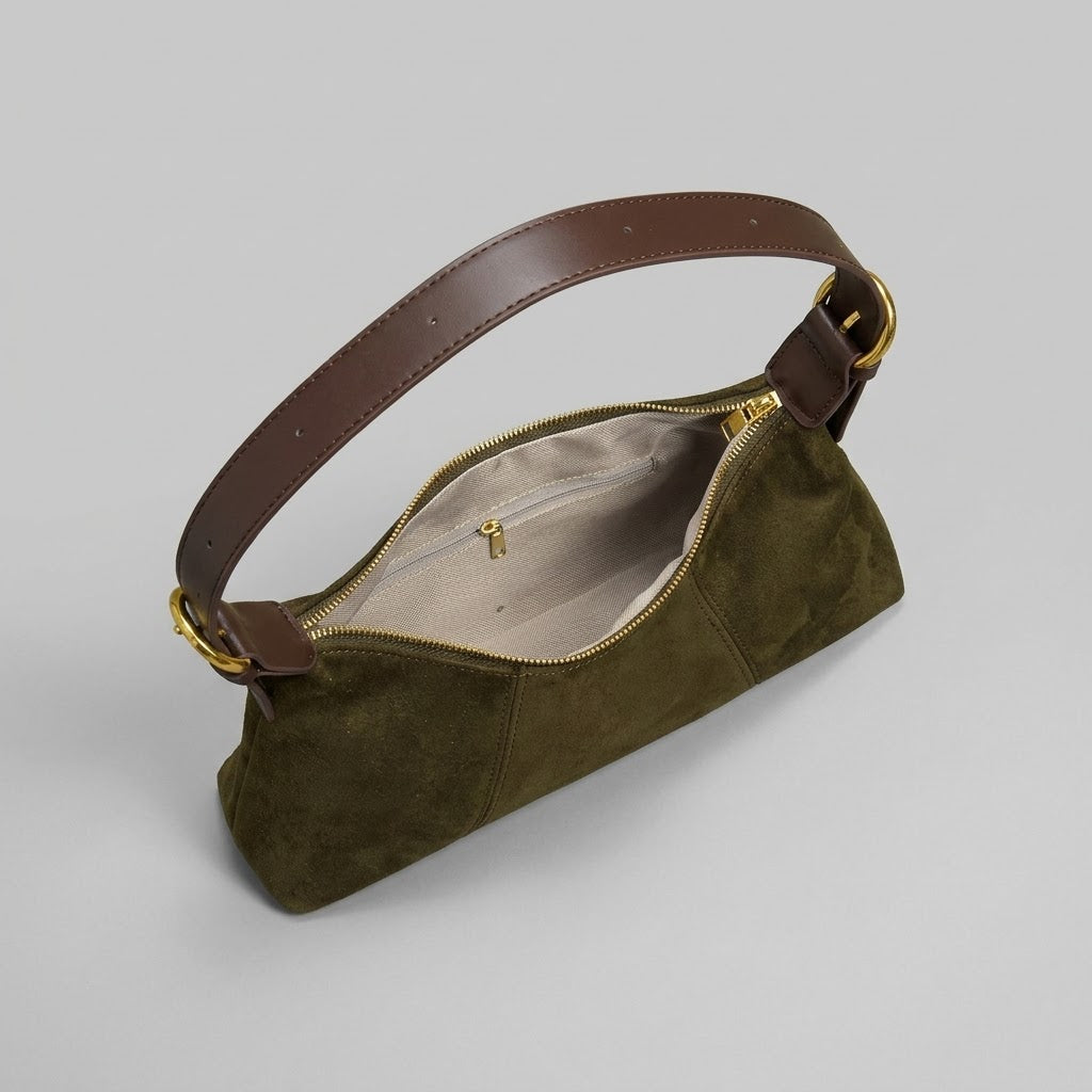 Bolso de Hombro Pequeño de Mujer para el Otoño, Salir y el Día a Día, Estilo Hobo en Polipiel