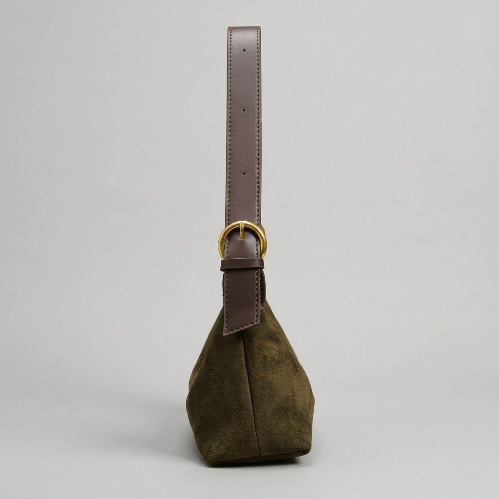 Bolso de Hombro Pequeño de Mujer para el Otoño, Salir y el Día a Día, Estilo Hobo en Polipiel