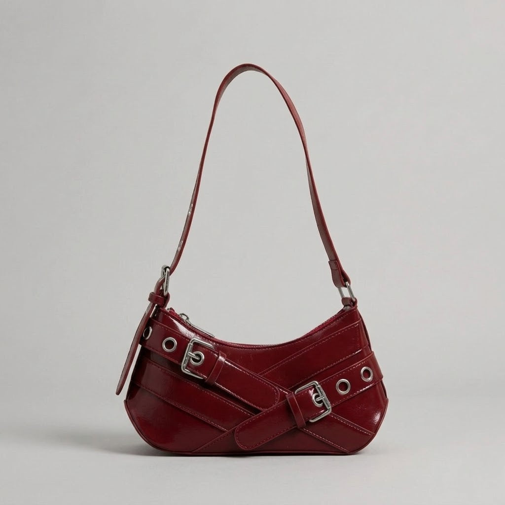 Bolso Bandolera Pequeño de Mujer para Salir y el Día a Día, Cruzado Estilo Retro en Polipiel