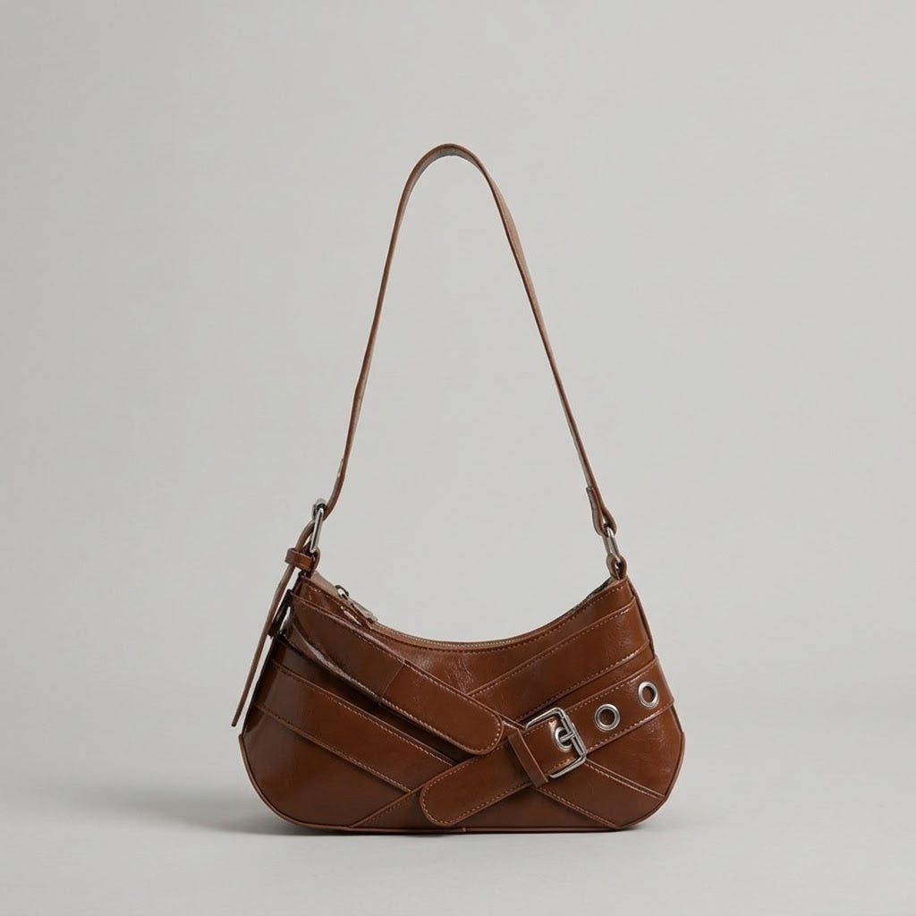 Bolso Bandolera Pequeño de Mujer para Salir y el Día a Día, Cruzado Estilo Retro en Polipiel
