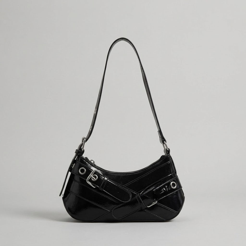 Bolso Bandolera Pequeño de Mujer para Salir y el Día a Día, Cruzado Estilo Retro en Polipiel