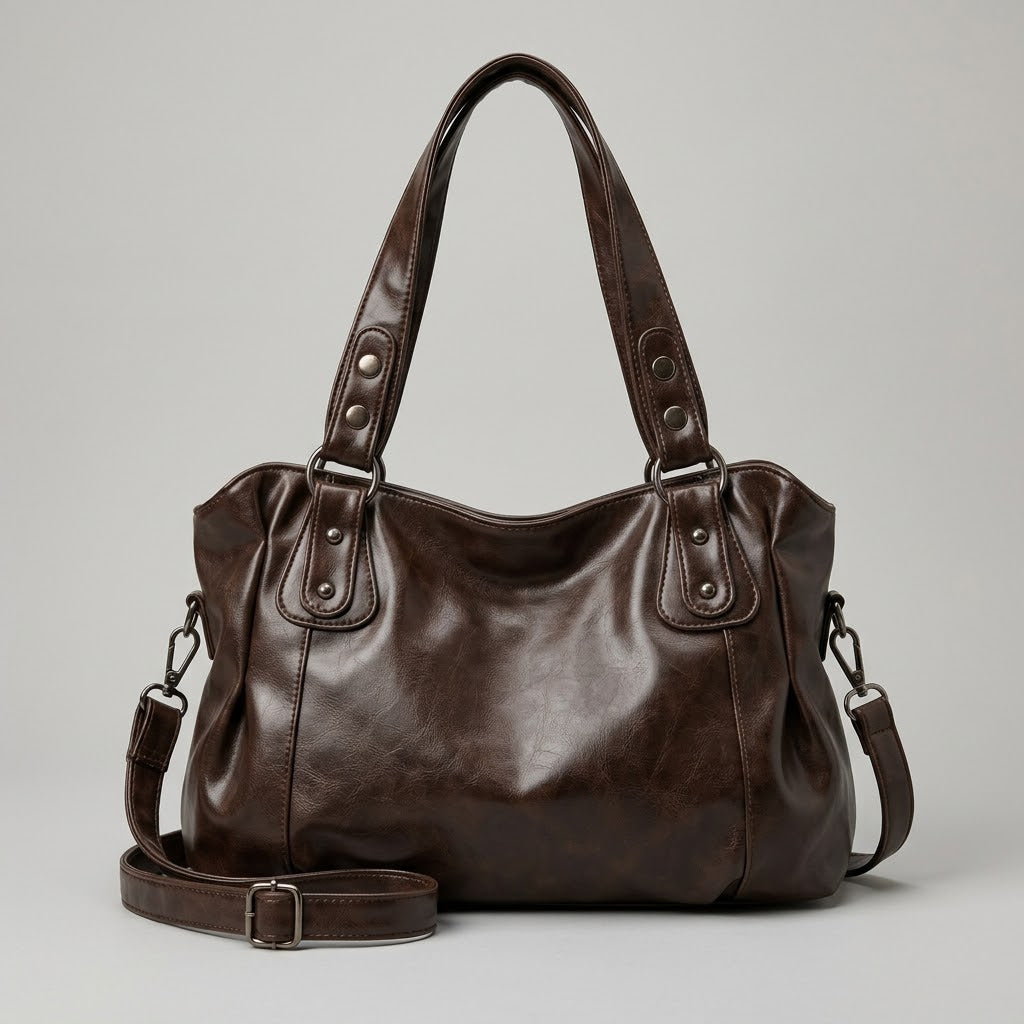Bolso Tote de Hombro y Bandolera Mediano de Mujer para el Día a Día, el Trabajo y la Ciudad, Coreano en Polipiel