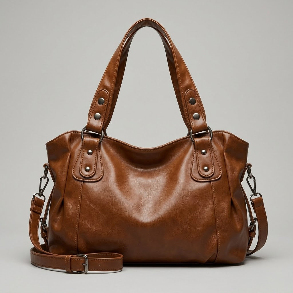 Bolso Tote de Hombro y Bandolera Mediano de Mujer para el Día a Día, el Trabajo y la Ciudad, Coreano en Polipiel