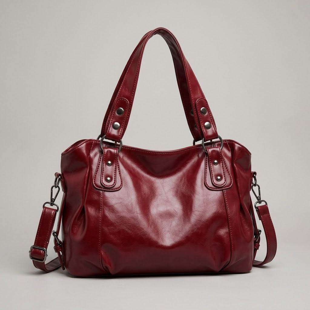Bolso Tote de Hombro y Bandolera Mediano de Mujer para el Día a Día, el Trabajo y la Ciudad, Coreano en Polipiel