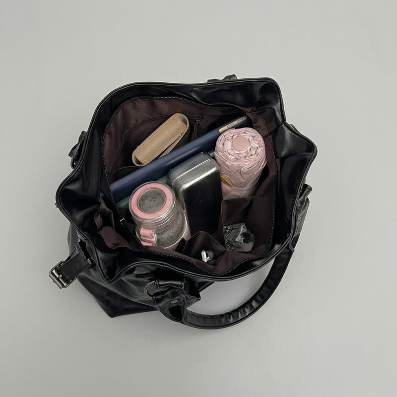 Bolso Tote de Hombro y Bandolera Mediano de Mujer para el Día a Día, el Trabajo y la Ciudad, Coreano en Polipiel