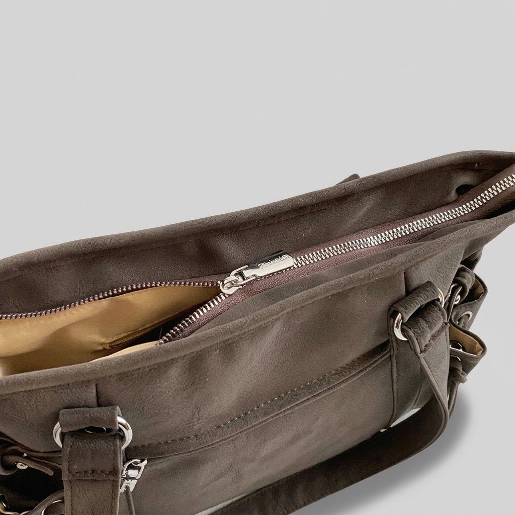 Bolso Tote de Hombro y Bandolera Grande de Mujer para la Ciudad, el Trabajo y el Día a Día, Estilo Messenger