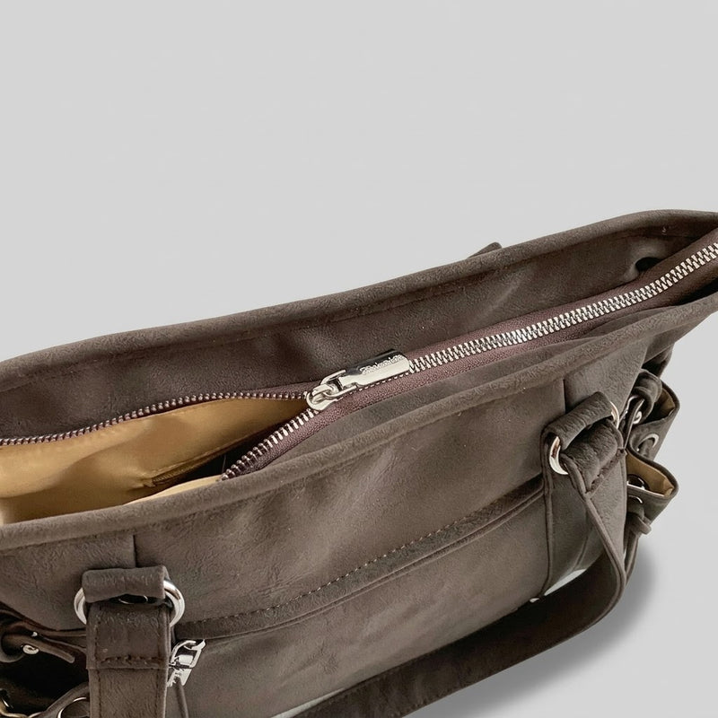 Bolso Tote de Hombro y Bandolera Grande de Mujer para la Ciudad, el Trabajo y el Día a Día, Estilo Messenger