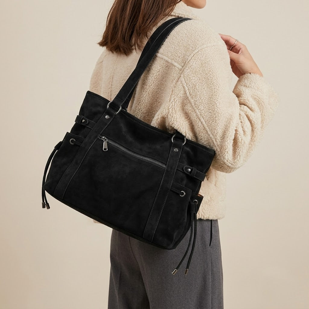 Bolso Tote de Hombro y Bandolera Grande de Mujer para la Ciudad, el Trabajo y el Día a Día, Estilo Messenger