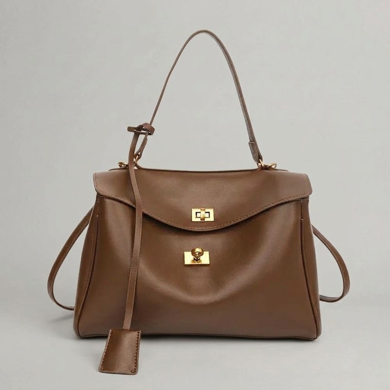 Bolso Bandolera de Hombro Grande de Mujer para el Día a Día, Salir y la Ciudad, en Pana con Costuras