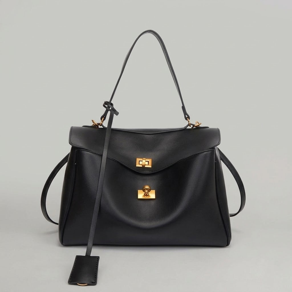 Bolso Bandolera de Hombro Grande de Mujer para el Día a Día, Salir y la Ciudad, en Pana con Costuras