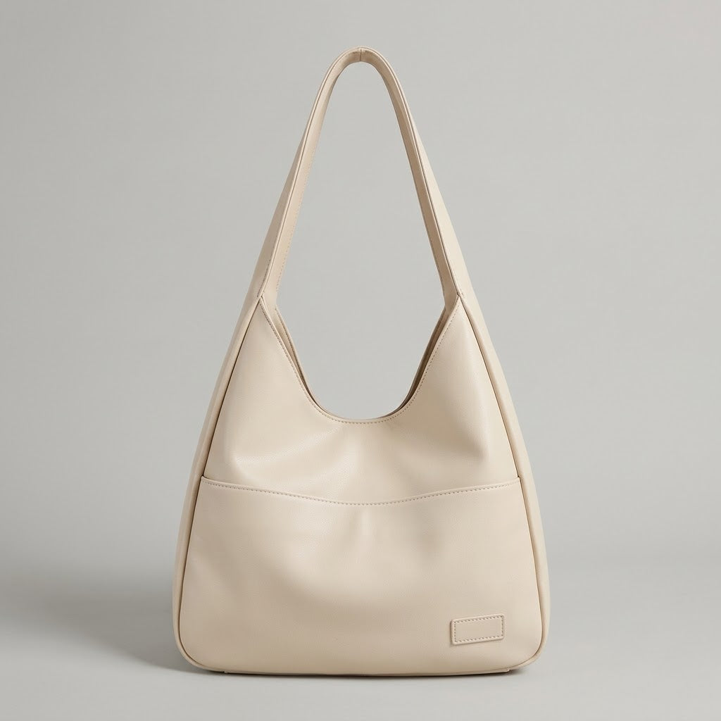 Bolso Tote de Hombro Grande de Mujer para el Trabajo, la Universidad y el Día a Día, Diseño Retro con Cierre de Imán en Polipiel