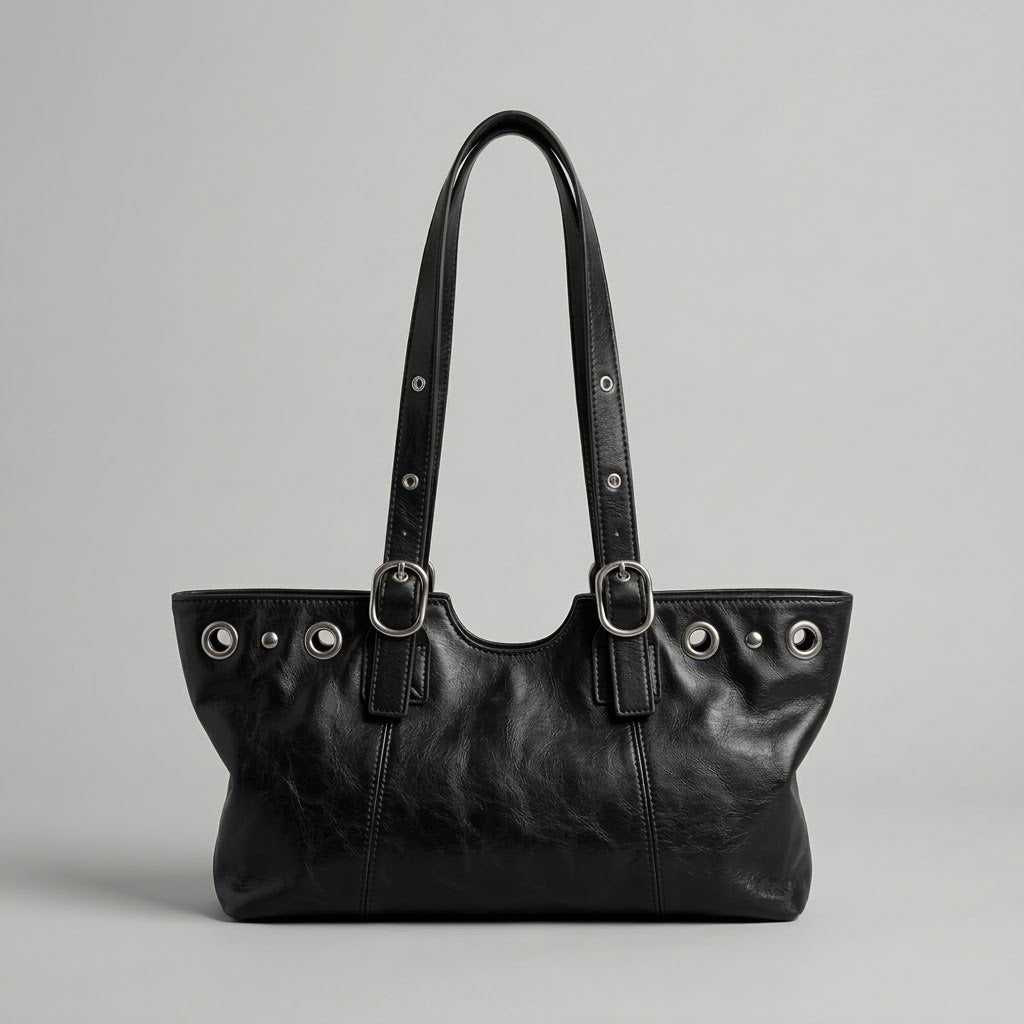 Bolso de Hombro Pequeño de Mujer para el Día a Día, Salir y la Ciudad, Estilo Vintage en Polipiel