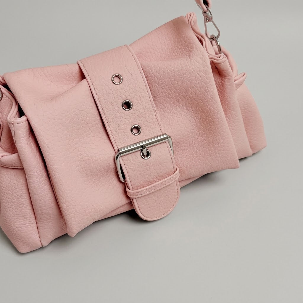 Bolso De Hombro Pequeño de Mujer para Salir, el Día a Día y Fiestas, Estilo Baguette con Costuras
