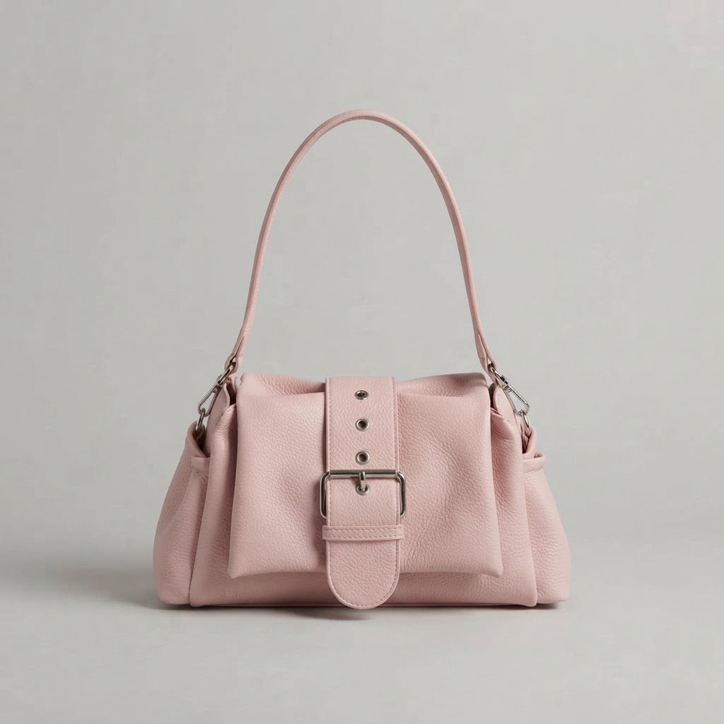 Bolso De Hombro Pequeño de Mujer para Salir, el Día a Día y Fiestas, Estilo Baguette con Costuras