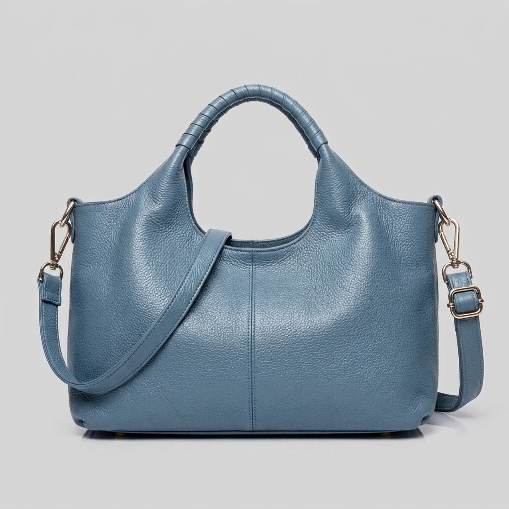 Bolso Tote Bandolera Grande de Mujer para el Trabajo, la Universidad y el Día a Día, Minimalista en Polipiel