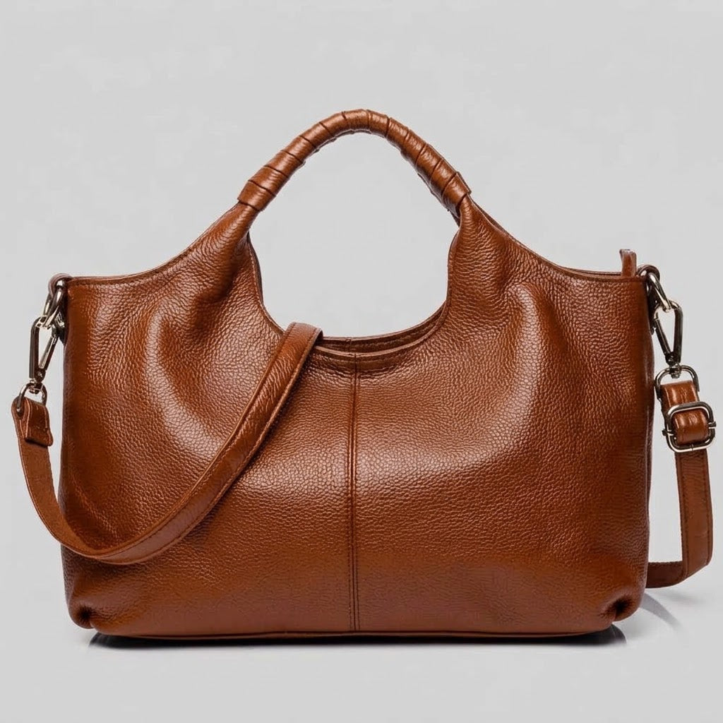 Bolso Tote Bandolera Grande de Mujer para el Trabajo, la Universidad y el Día a Día, Minimalista en Polipiel