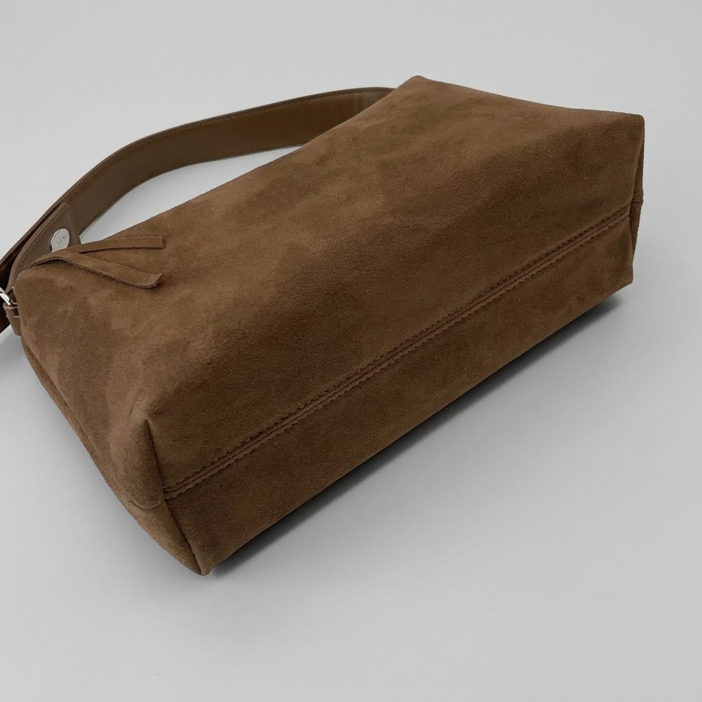 Bolso Bandolera de Hombro Pequeño de Mujer para Salir, el Día a Día y la Ciudad, Tipo Cubo Esmerilado en Polipiel