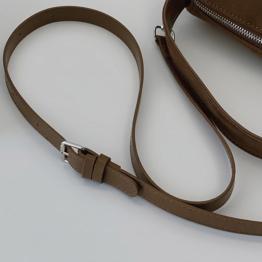 Bolso Bandolera de Hombro Pequeño de Mujer para Salir, el Día a Día y la Ciudad, Tipo Cubo Esmerilado en Polipiel