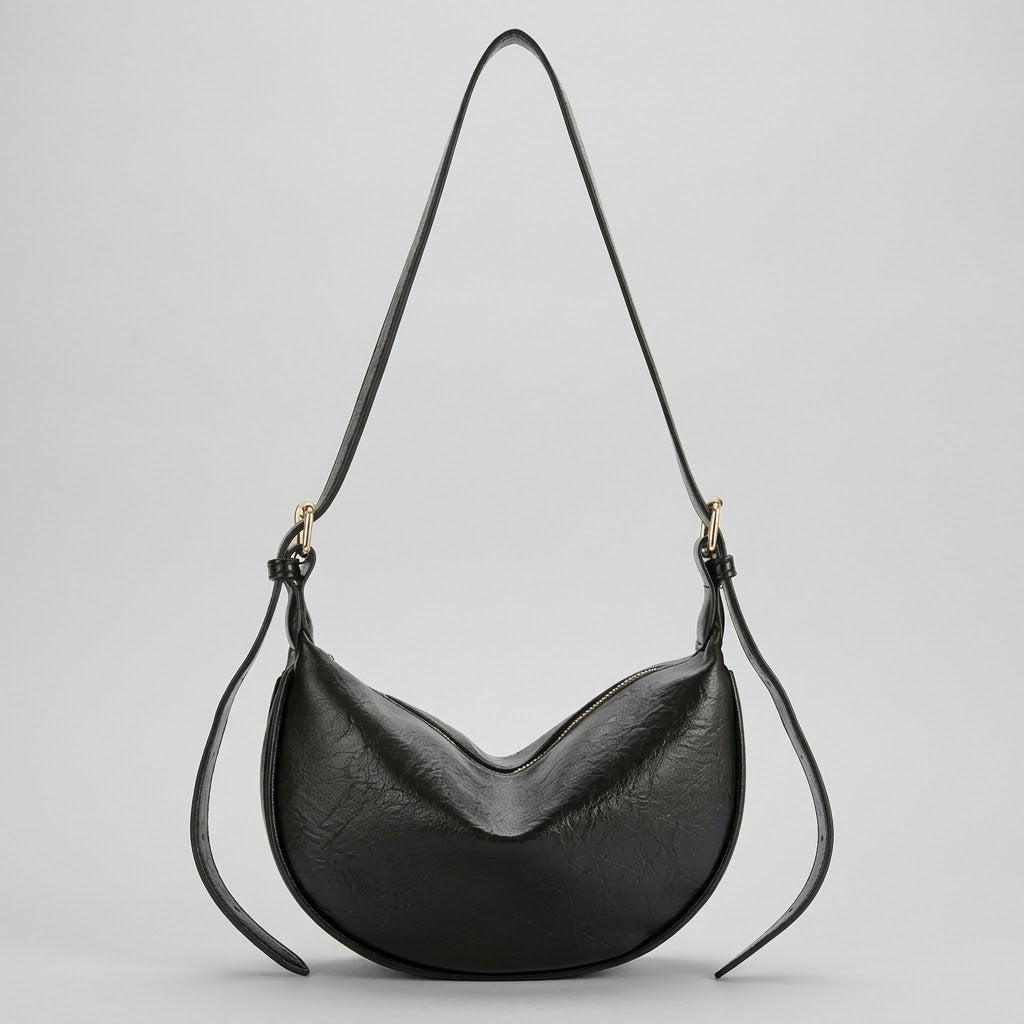 Bolso Bandolera Pequeño de Mujer para Salir, Fiestas y el Día a Día, Estilo Dumpling Cruzado en Polipiel