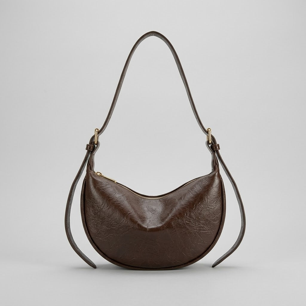 Bolso Bandolera Pequeño de Mujer para Salir, Fiestas y el Día a Día, Estilo Dumpling Cruzado en Polipiel