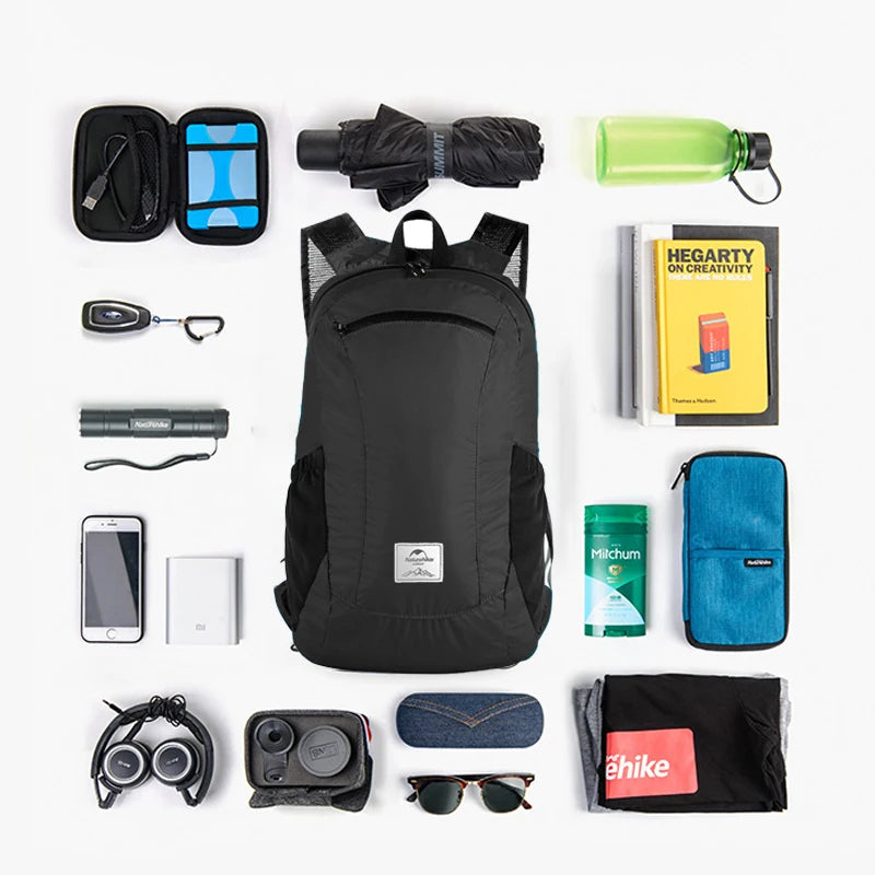 Mochila Plegable Ultraligera 18L Impermeable