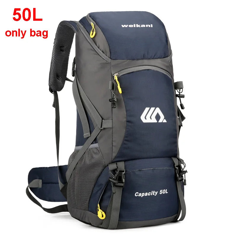 Mochila 50L Impermeable de Trekking y Viaje