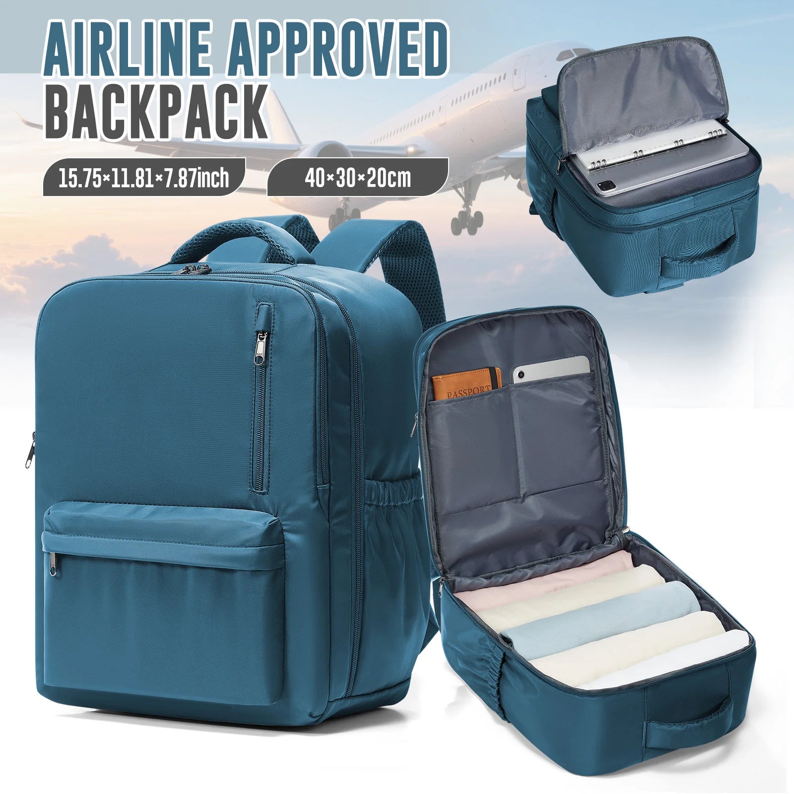 Mochila 40x30x20 Equipaje de Mano Avión