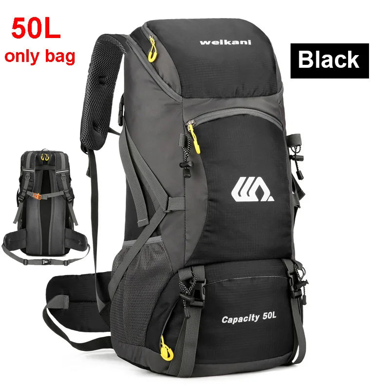 Mochila 50L Impermeable de Trekking y Viaje