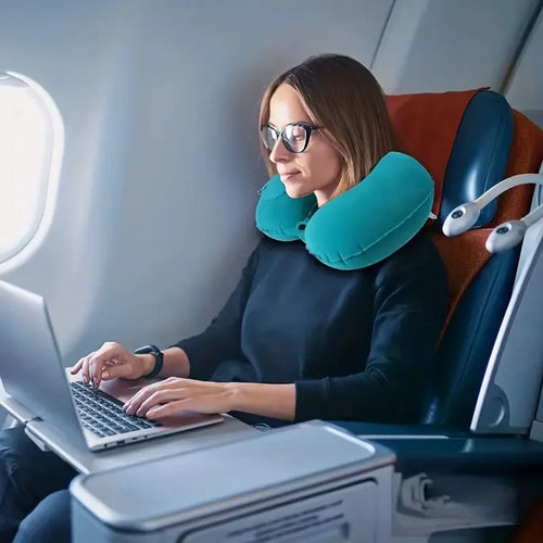 Almohada de Viaje Inflable para Cuello