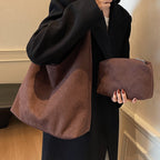 Large Capacity Shoulder Underarm Bag Casual All-match Commuter Tote Bag