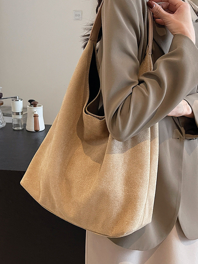 Large Capacity Shoulder Underarm Bag Casual All-match Commuter Tote Bag