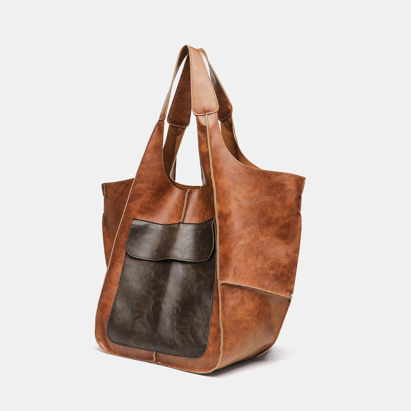 Retro Soft Leather Tote Bag