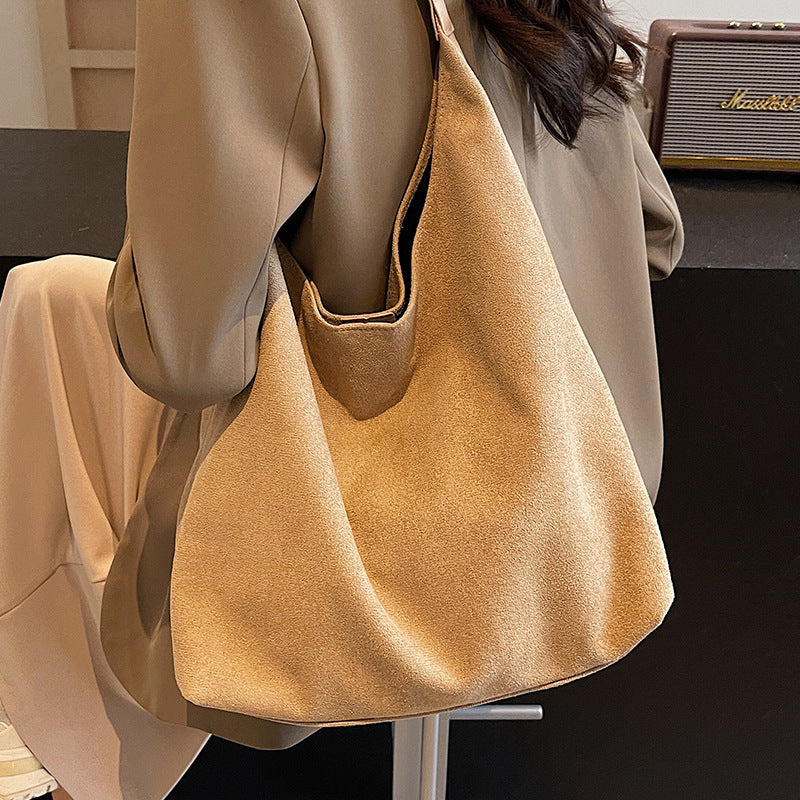 Large Capacity Shoulder Underarm Bag Casual All-match Commuter Tote Bag